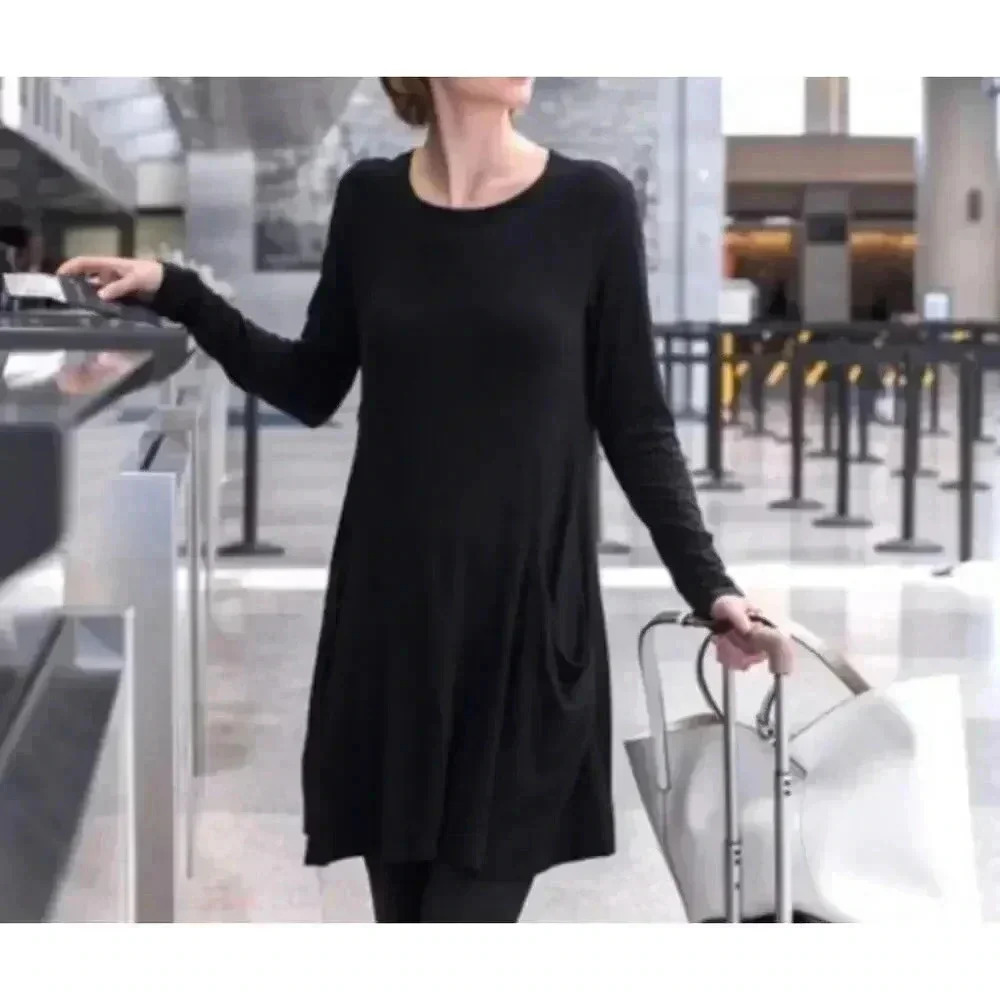 BetaBrand Small Black Mini Dress with pockets
